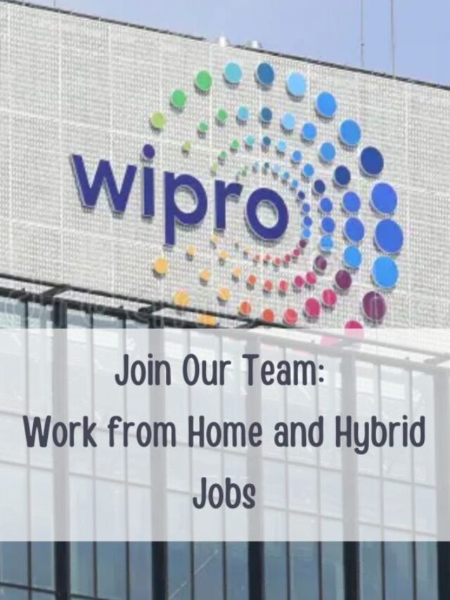 Work from Home and Hybrid Jobs at WiproApply Now Latest Freshers