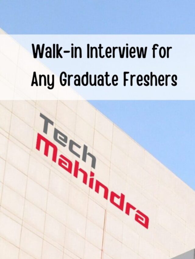 Tech Mahindra Walk-in On 23rd – 31st May 2024 For Any Graduate Freshers ...