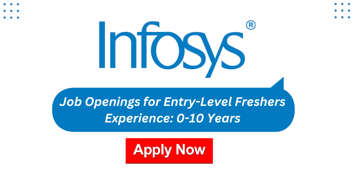 Job Openings 2024 at Infosys for EntryLevel Freshers Experience 0