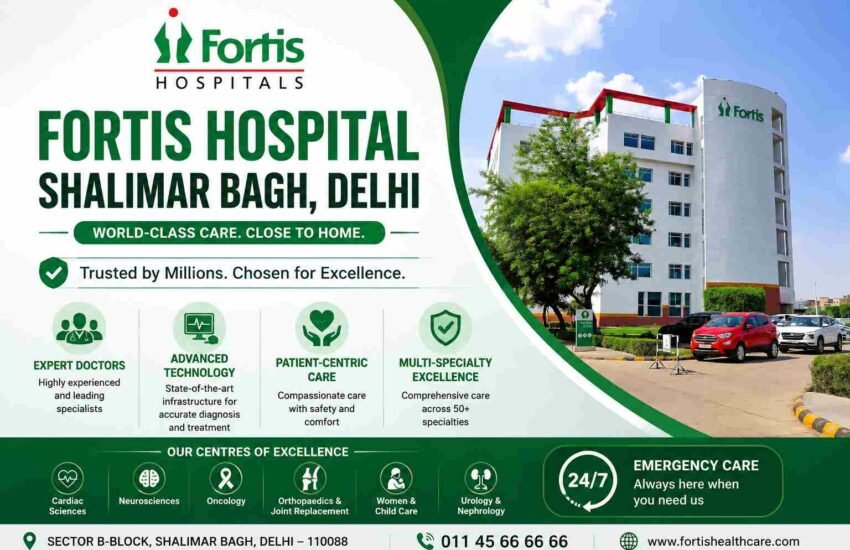 Fortis Hospital Shalimar Bagh Delhi