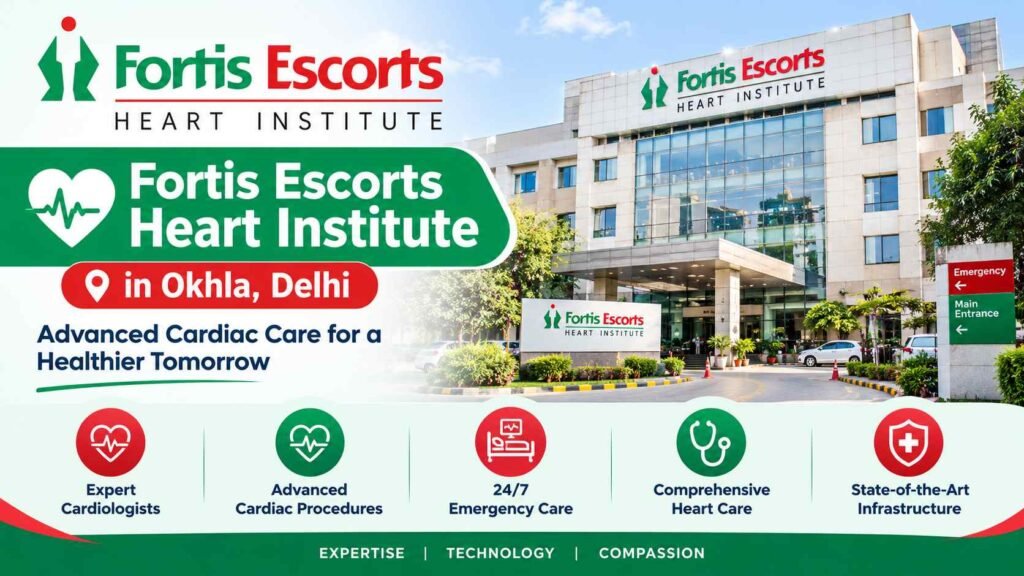 Fortis Escorts Heart Institute in Okhla, Delhi