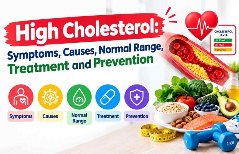 High Cholesterol Symptoms, Causes, Normal Range, Treatment and Prevention