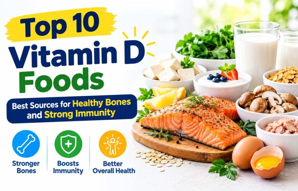 Top 10 Vitamin D Foods: Best Sources for Healthy Bones and Strong Immunity
